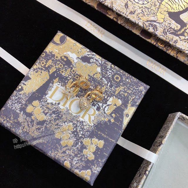 Dior飾品 迪奧經典熱銷款鎖頭 滿鑽 愛心 滿鑽耳環  zgd1127